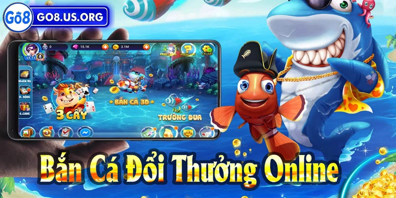 Các loại game bắn cá tại trang game Go8